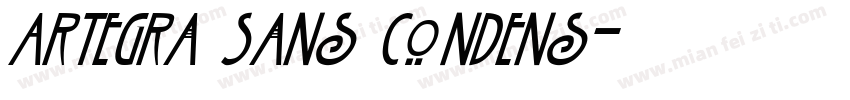 Artegra Sans Condens字体转换